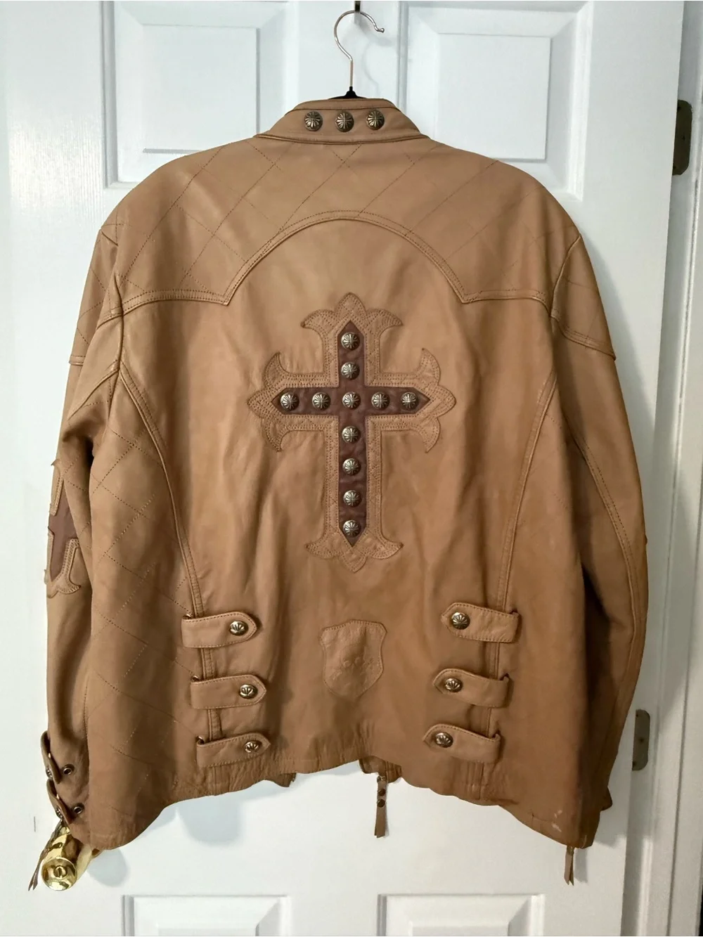 Affliction Men's Limited Edition Tan Leather Jacket